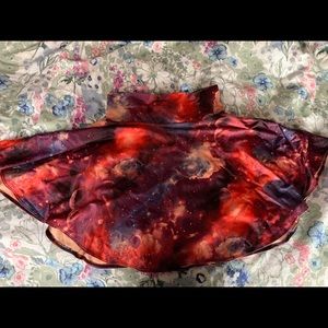 Galaxy skater skirt